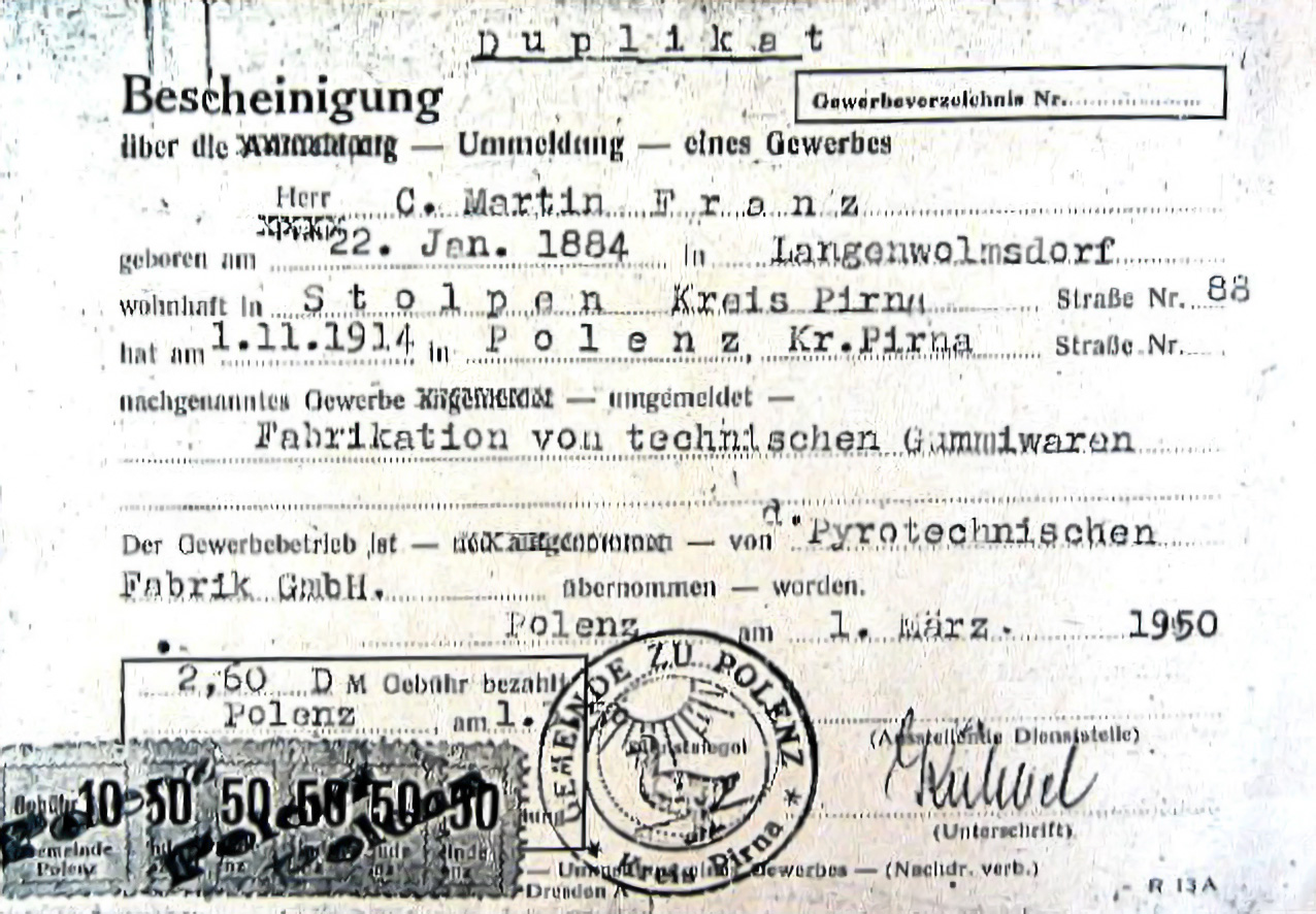 OGW Geschichte – Gewerbeanmeldung